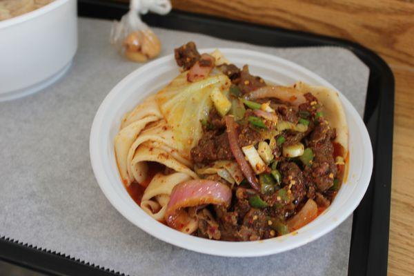 N1 Spicy Cumin Lamb Noodles - good but so greasy. Extra spicy isn't really spicy.