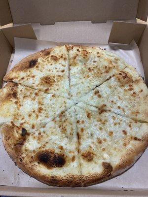 White pizza.  It was more like cheese bread.