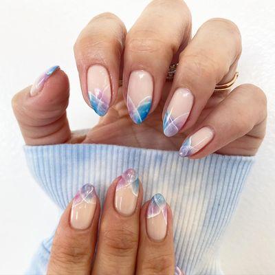 Watercolor nails