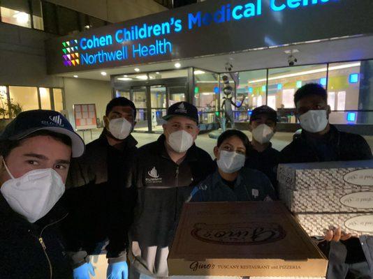 Cohen's Children's Medical Center Food Donation During COVID Pandemic