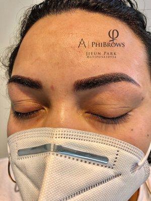 microblading and shading combo