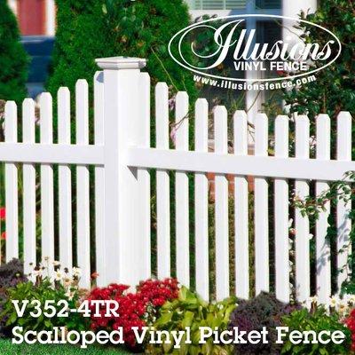 White PVC Illusions Vinyl Fence Is The Best Brand You Can Buy For Your American Dream Home. #dreamhome #fence #fences #fencecompany