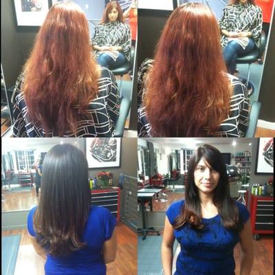 Corrective color and cut