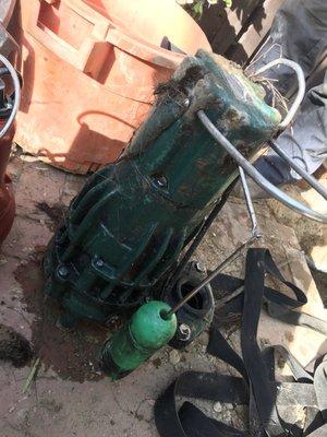 1.0 hp submersible sewage pump needs to be rebuild