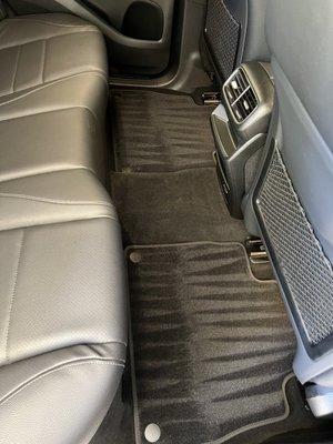 Shampoo carpets, condition leather, wipe down interior