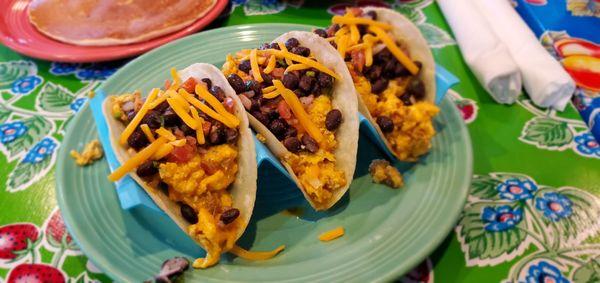 Three Amigos Breakfast Tacos