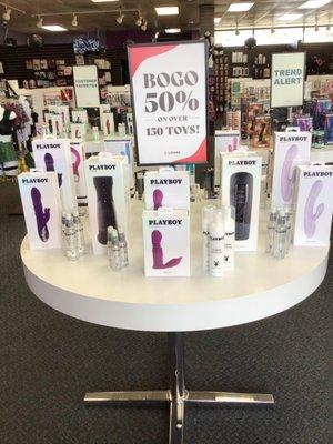 Bogo 50 Evolved, Playboy Pleasure, Gender X, and Zero Tolerance. Offer valid 8/25/2024 -9/28/2024 at store closing.