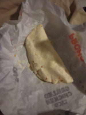 Chicken soft Taco