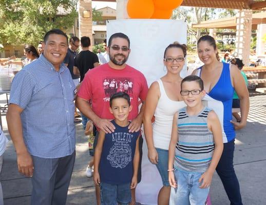 Our clients Carlos Vanbuskirk and his beautiful family at our client appreciation party 2014