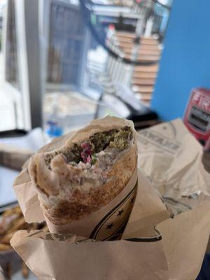 Shawarma with falafel