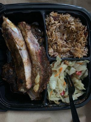 Jerk ribs platter