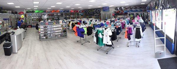 Tennis store layout, ft Lauderdale