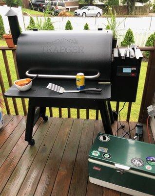 One of my favorites & new purchases our Traeger grill