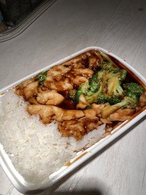 Chicken and broccoli