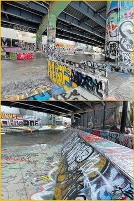 Under the Bridge Skatepark has has many rials and nice runs