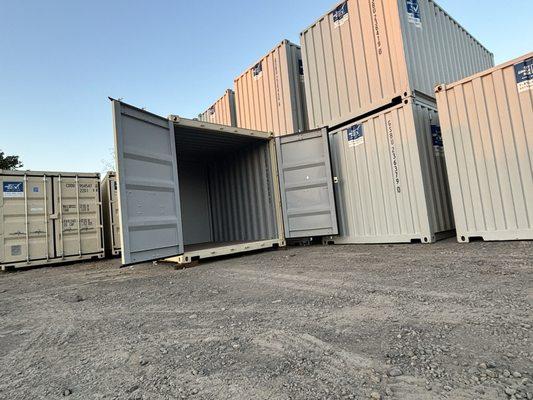 Shipping container for storage