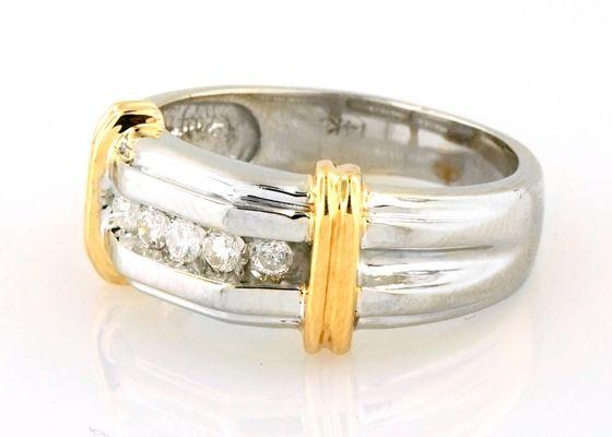 Gentleman's channel setting diamonds band. Available at www.expresspawn.com