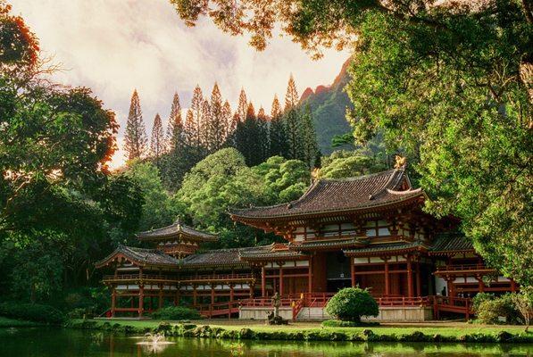 Byodo-In Temple. Developed and scanned by Rainbow Photo Video. IG: @_film.student_35