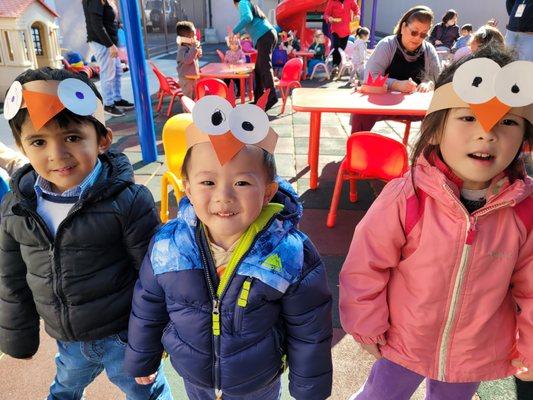 Students enjoy seasonal crafts and getting into the holiday spirit.