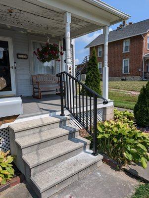 Stair handles installation