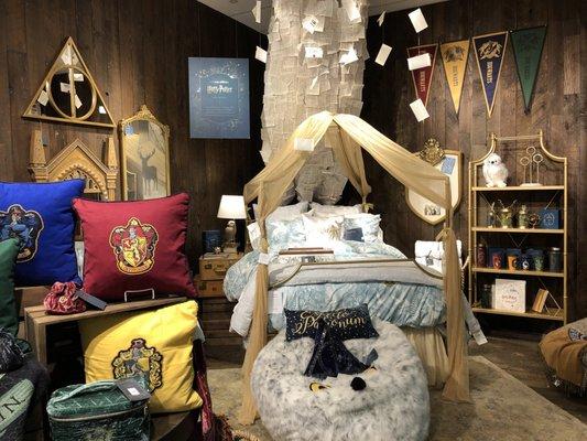 Geeking out over all the Harry Potter furnishings!