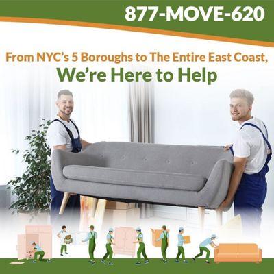 Move anywhere on the East Coast, we're here to help.