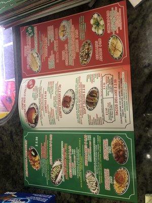 New menu