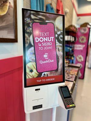 Kiosk for easy and quick ordering.