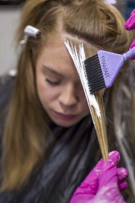 Balayage Face Framing