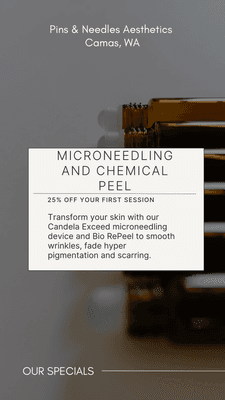 Microneedling and Chemical Peel Specials