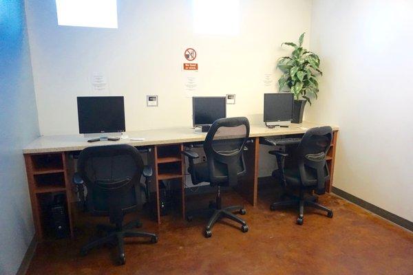 Computer training room.