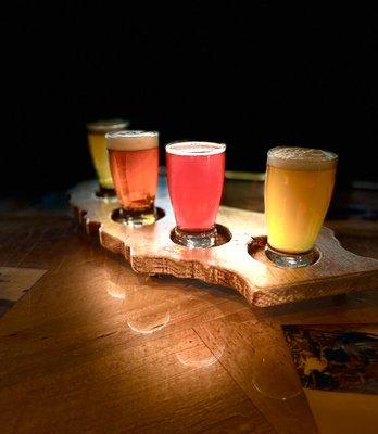 Taste of California Beer Flight... supporting local brewers from all over the Golden State.