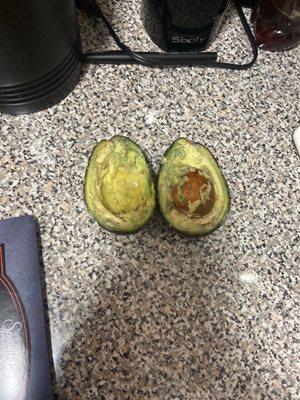 I bought this avocado outside and the only place I left my cart  was inside the store in the front, so disappointed.