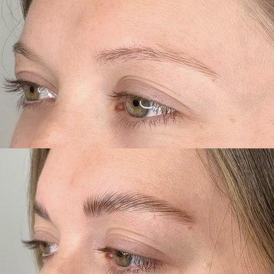 Brow lamination and infusion