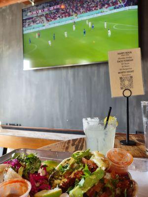 Lunch and soccer!