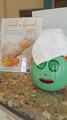 Pumpkin facials!!