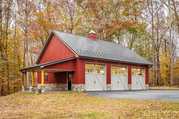 ABM Panel Black and Colonial Red Metal Roofing and Siding