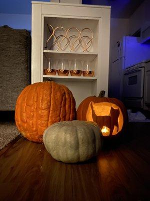 Our 3 pumpkins