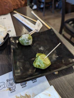 Green tea mochi