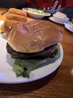 Decent bun. Very good patty, but dang, the two day old limp lettuce is such a distractor.