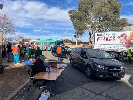 Christmas Toy giveaway at Victorville Rescue Mission