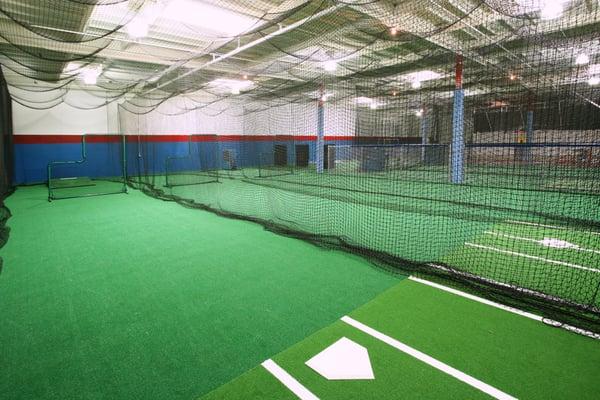 65 x 15' cages for hitting and pitching.  Rentals and lessons done here!