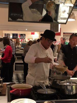 Demonstration and book signing with Morimoto