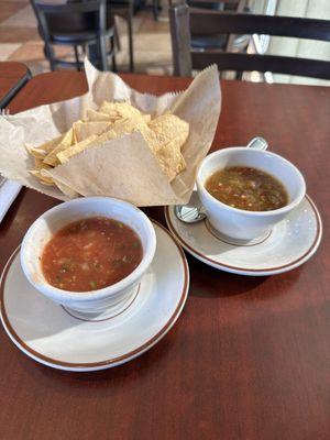 Complimentary chips and salsa. Very flavorful!