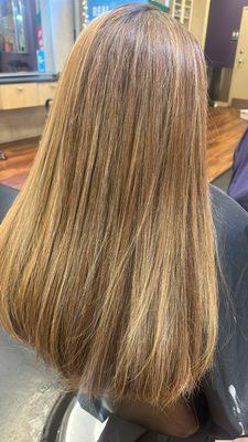 Highlights, Color, Toner and highlights 
Done by Joanna