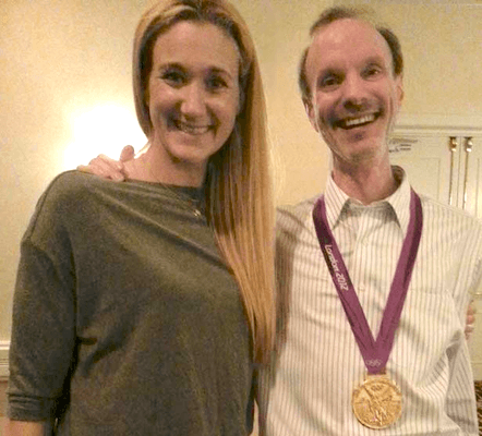 Holistic chiropractor Dr. Lieberman with 3x olympic gold medalist Kerri Walsh Jennings