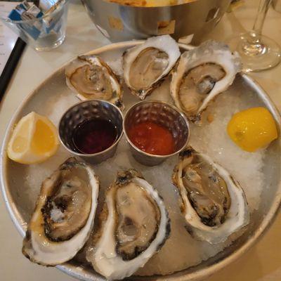 Raw oysters (buck a shuck)