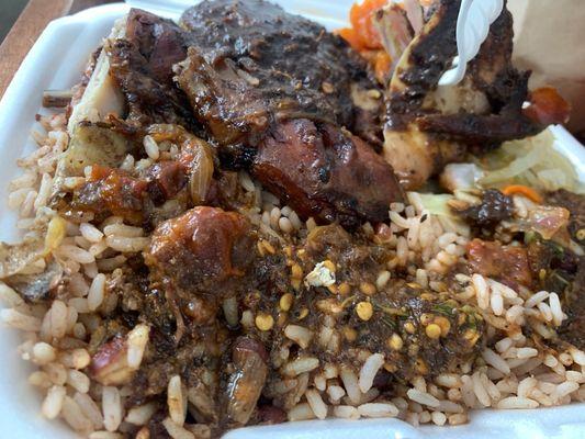 Jerk chicken platter