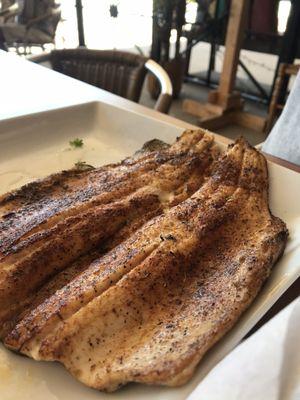 Blackened trout