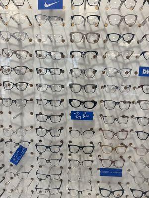 A variety of eyeglasses